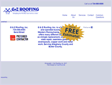 Tablet Screenshot of gzroofing.com